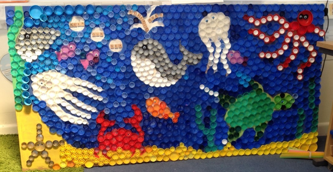 Recycle project - 'Keep Our Sea Plastic Free'.