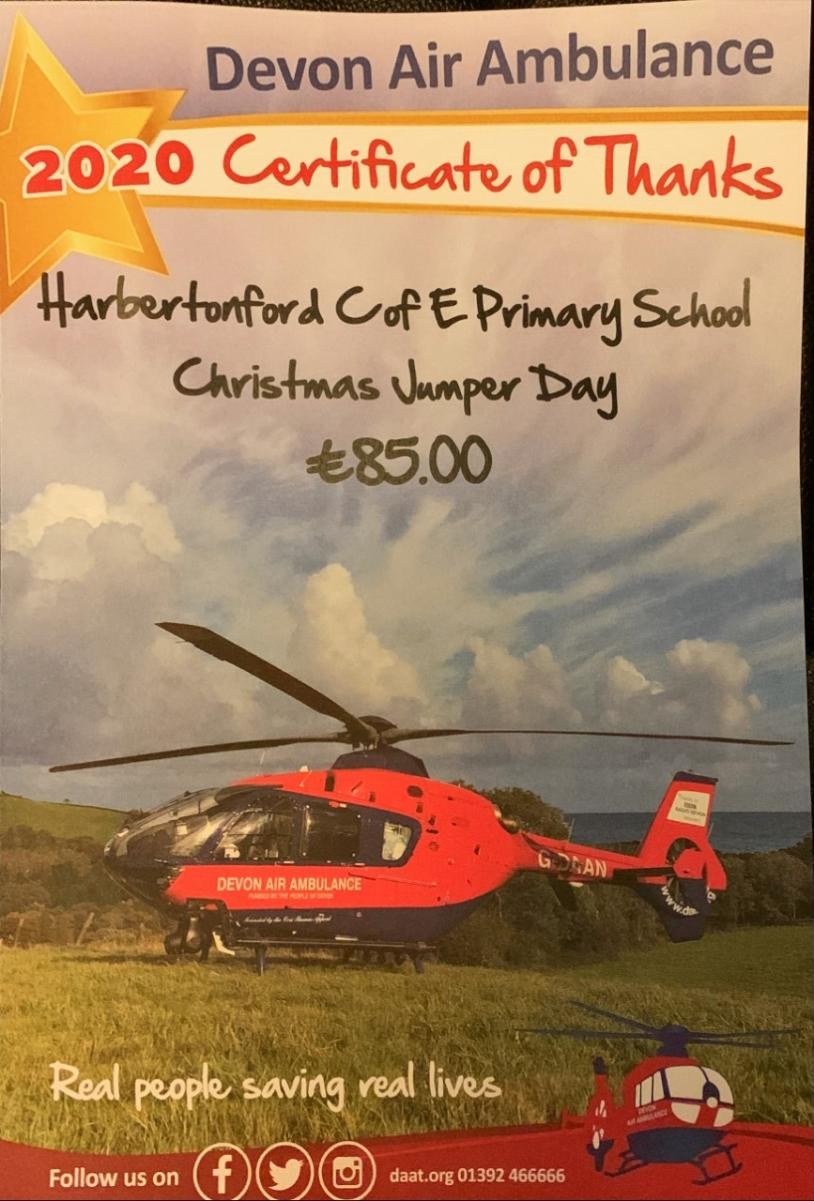 Fundraising for Devon Air Ambulance.