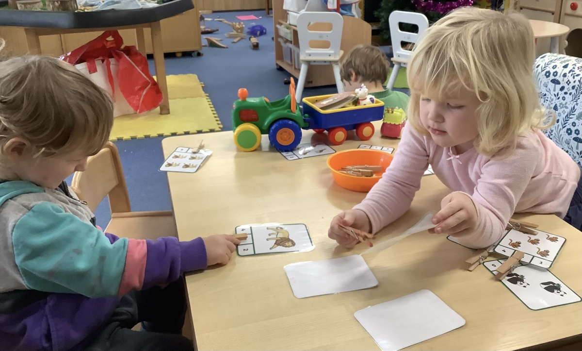 Children working together