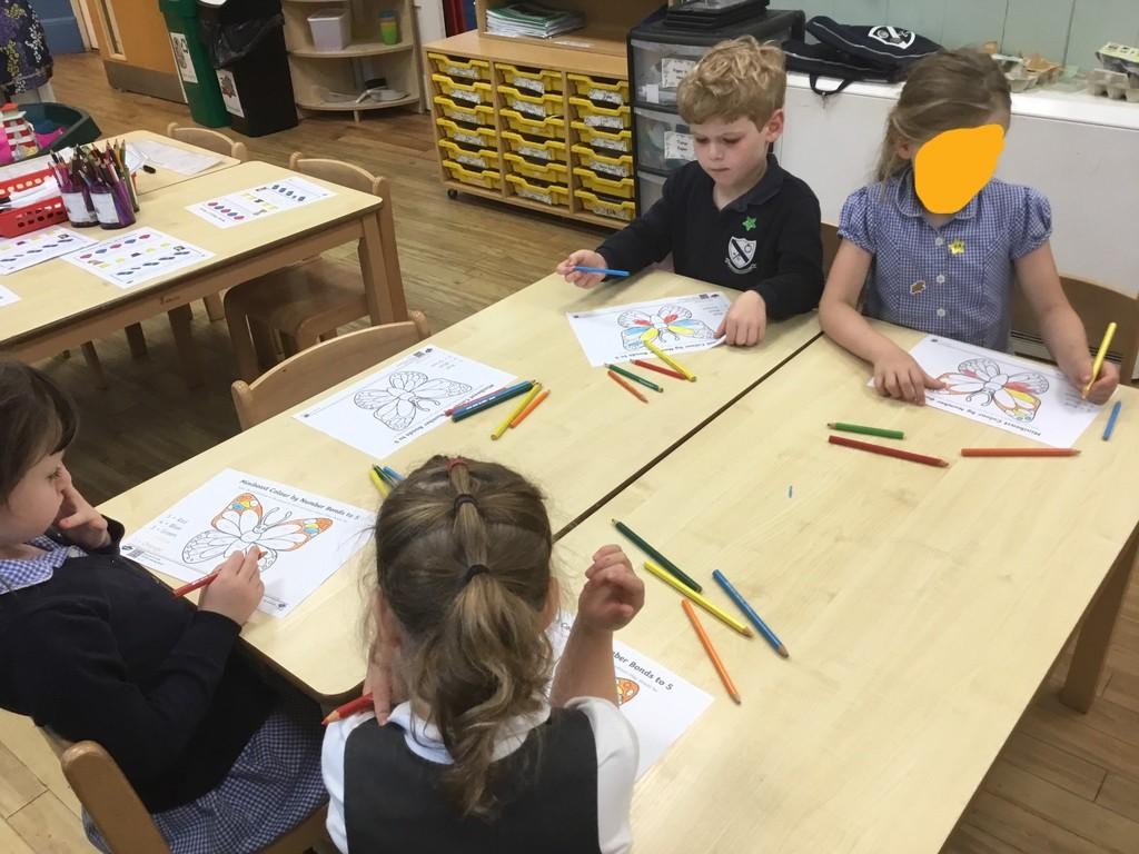 This week Class One have been working really hard on their quick recall of number bonds to 5 and their corresponding subtraction facts.