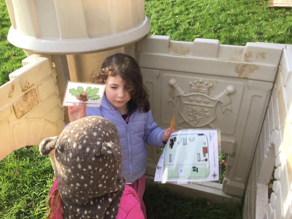 This week the children have been learning about squirrels in the autumn, whilst also developing their early mapping skills!