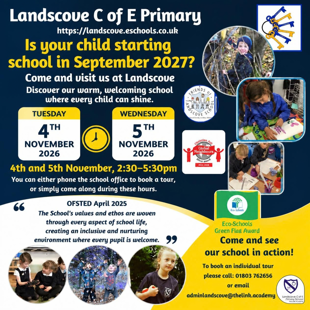 Reception 2027 open afternoon