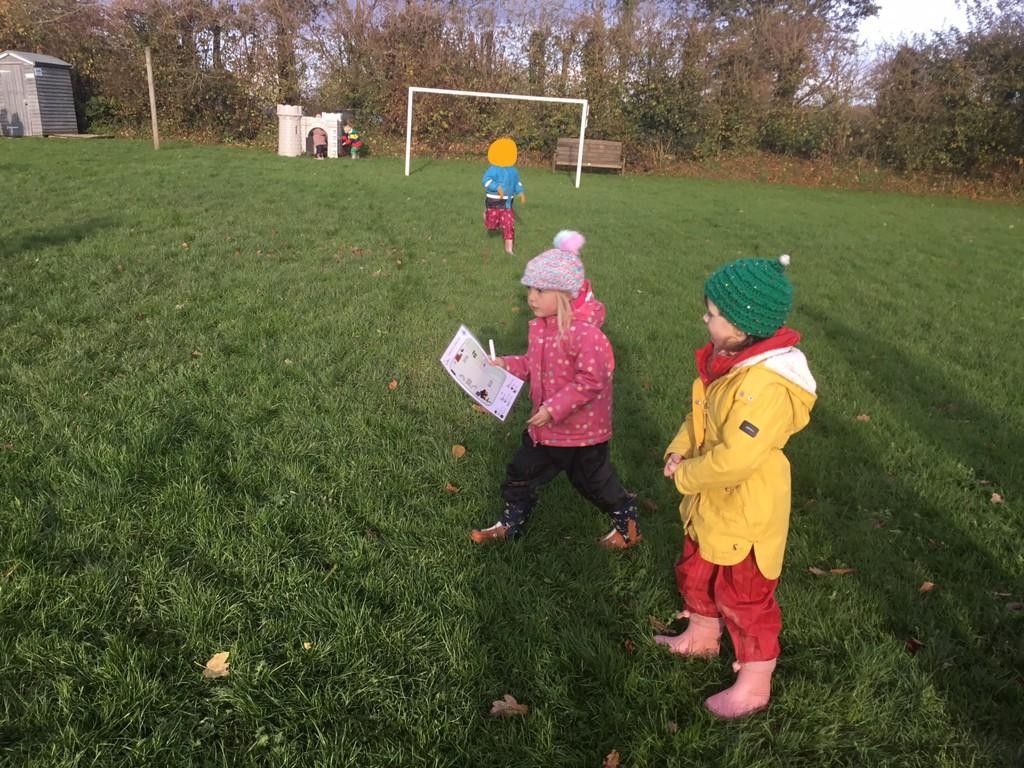 This week the children have been learning about squirrels in the autumn, whilst also developing their early mapping skills!