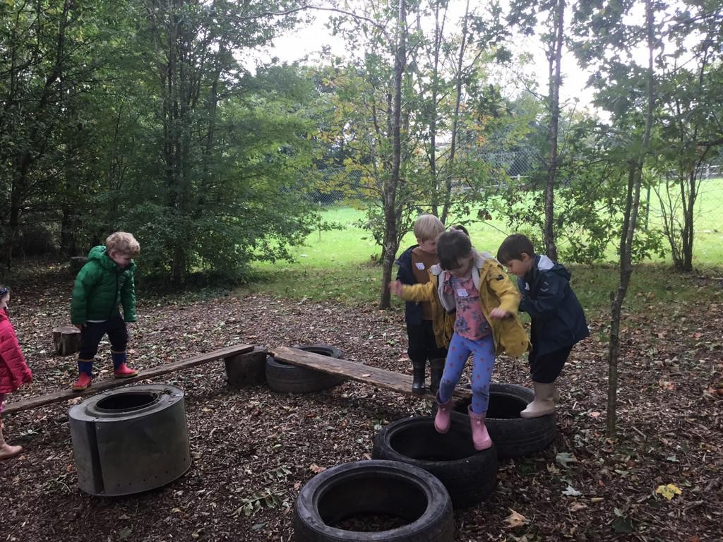 In their Outdoor Explorers learning, Class One have been exploring the woodland environment and they have been planting daffodil bulbs.