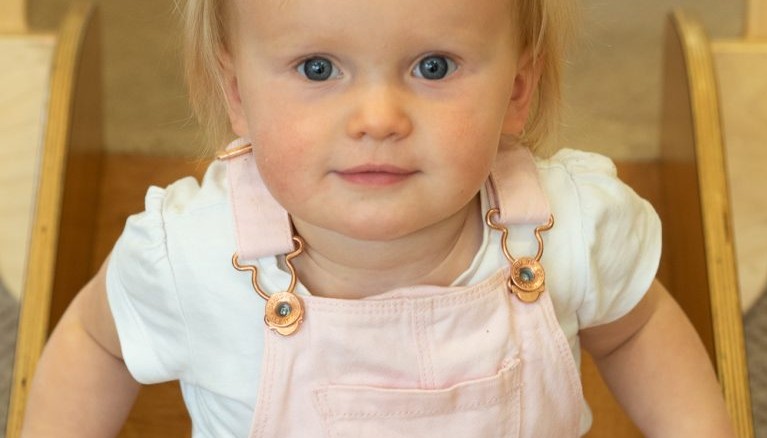 Child looking at camera