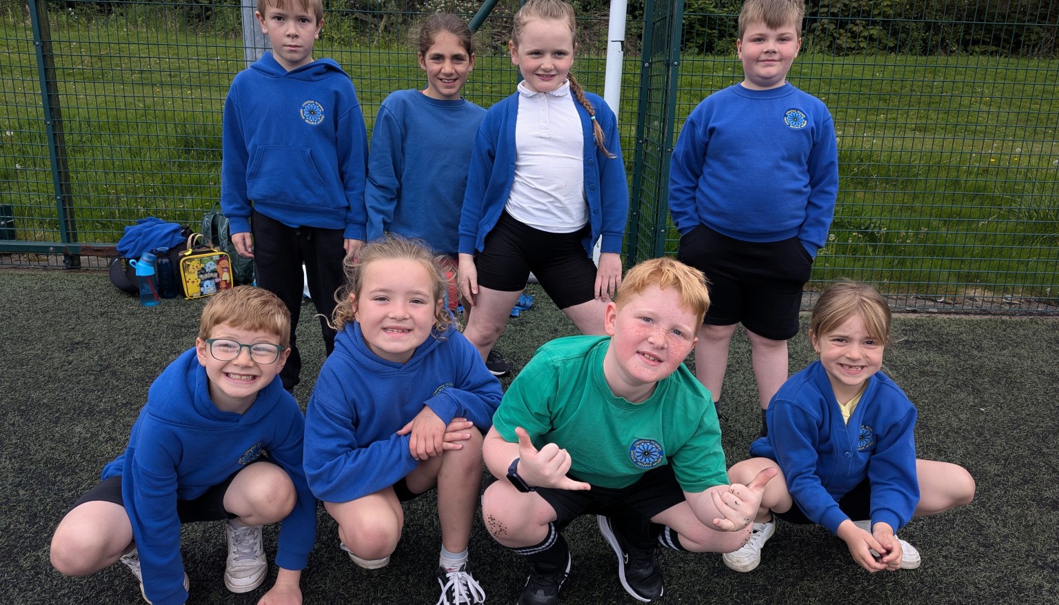 Group of children smiling at the camera