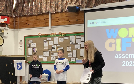 Our CAFOD assembly on 'World Gifts'
