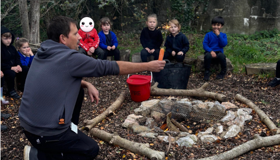 Celebrating Bonfire Night.