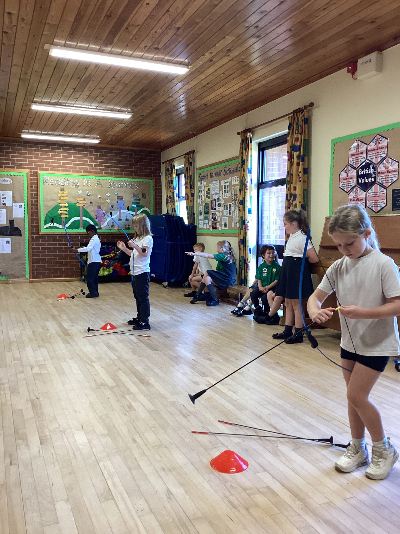 Red Squirrels have been practising their archery skills.