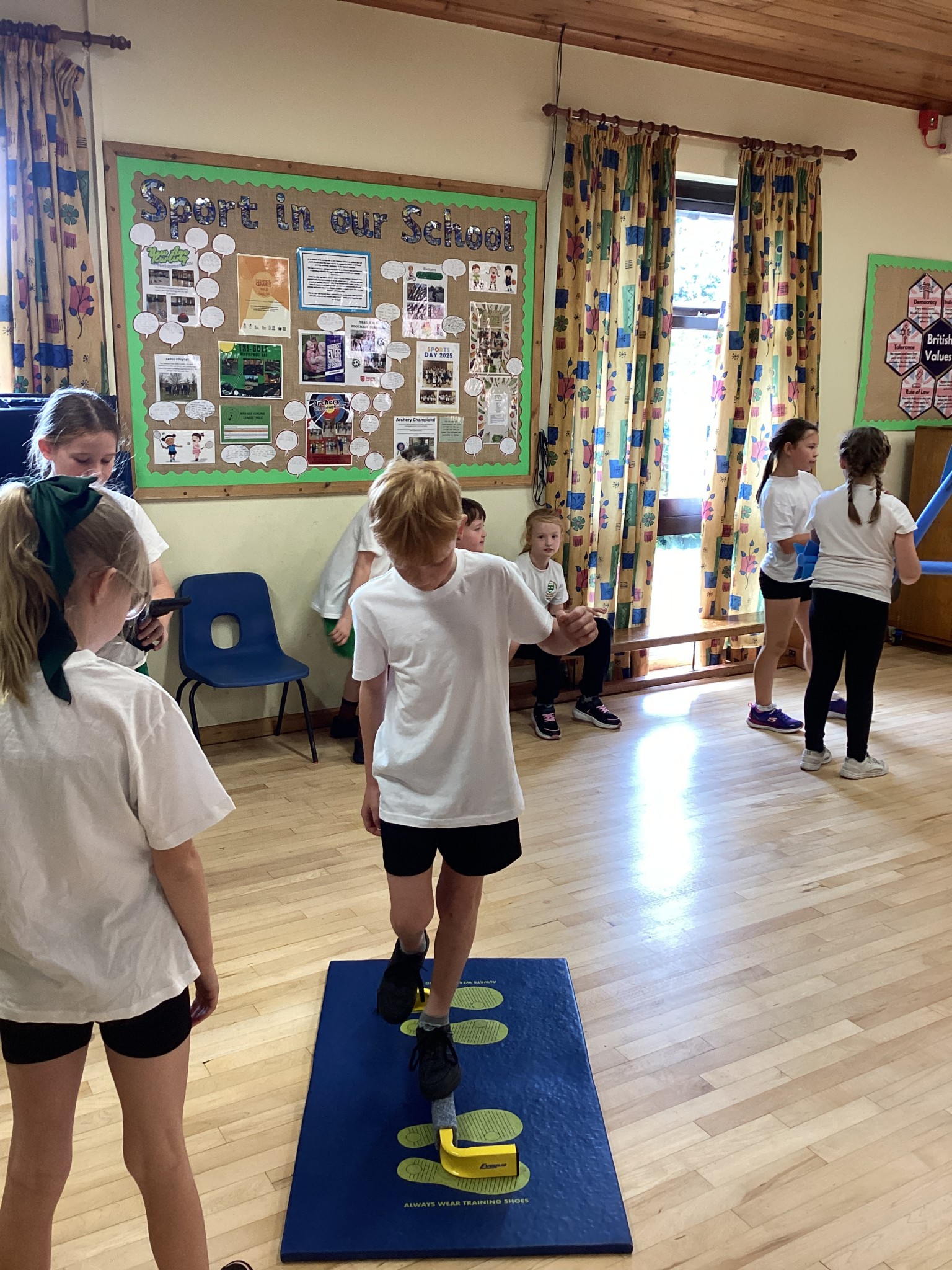 In PE this term we are improving our athletic skills.