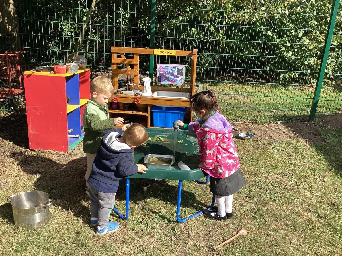 What's cooking in the  mud kitchen?