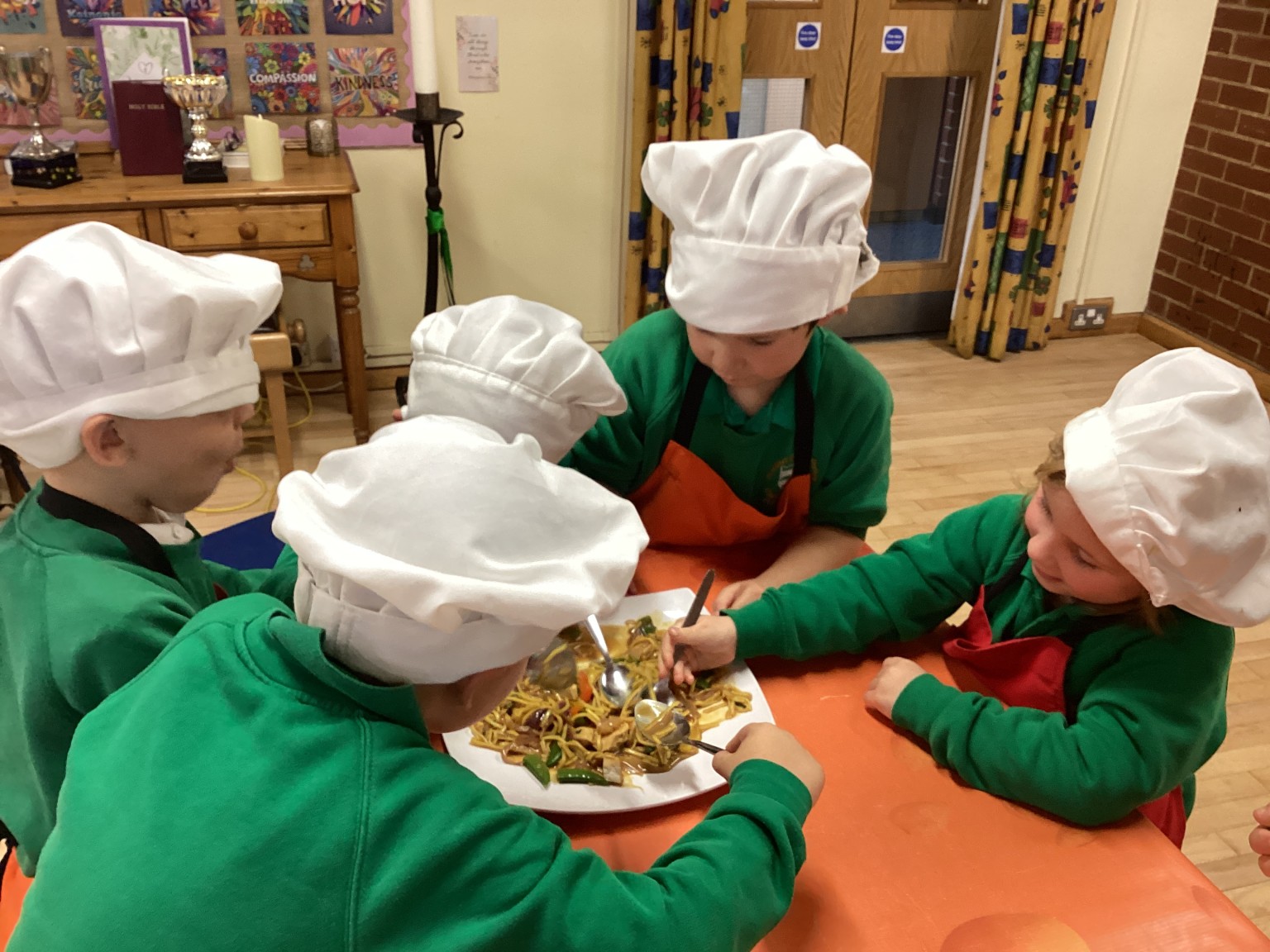 Tasting our cooking