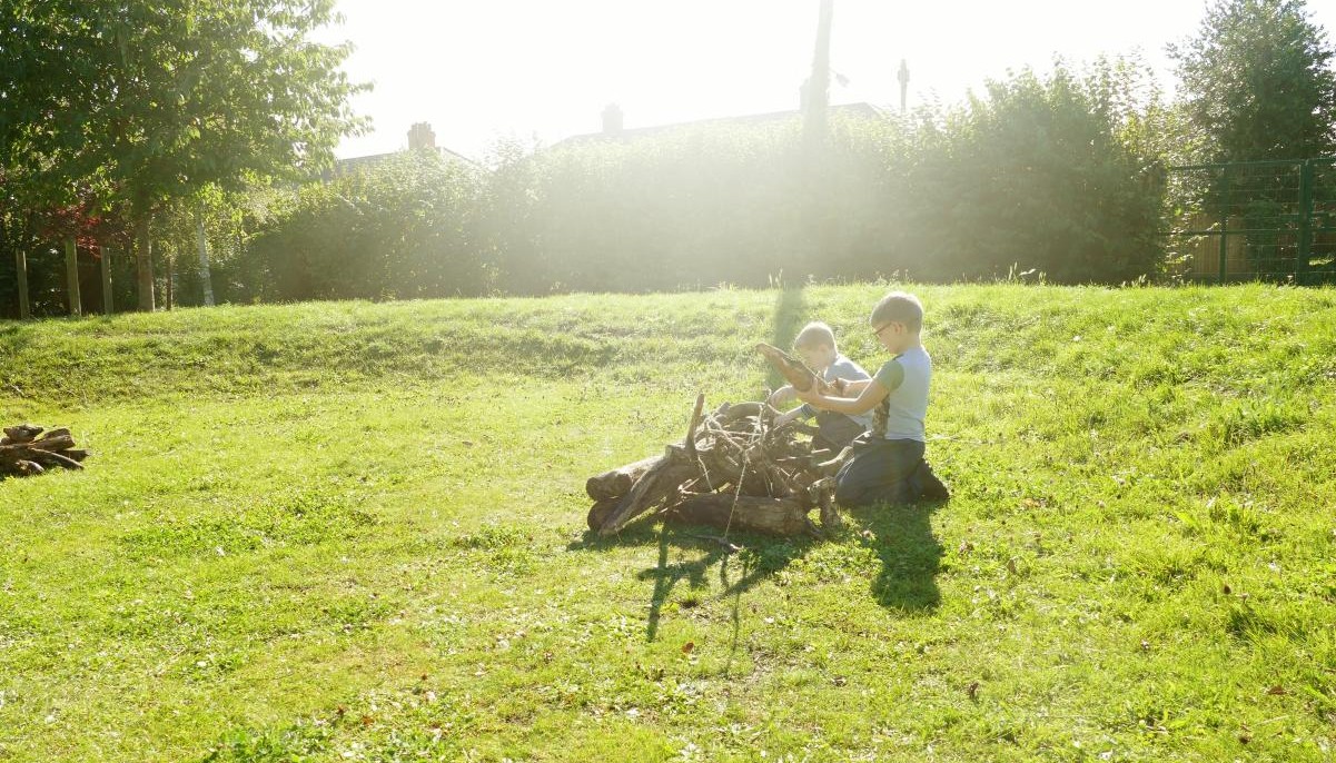 Playing outside