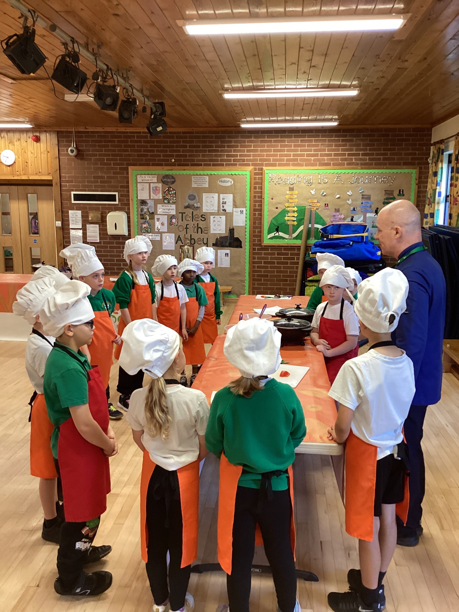 We had an exciting visitor when roots to food came in and we had the chance to learn new kitchen skills.