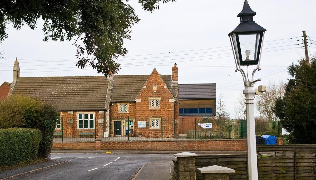 The school building