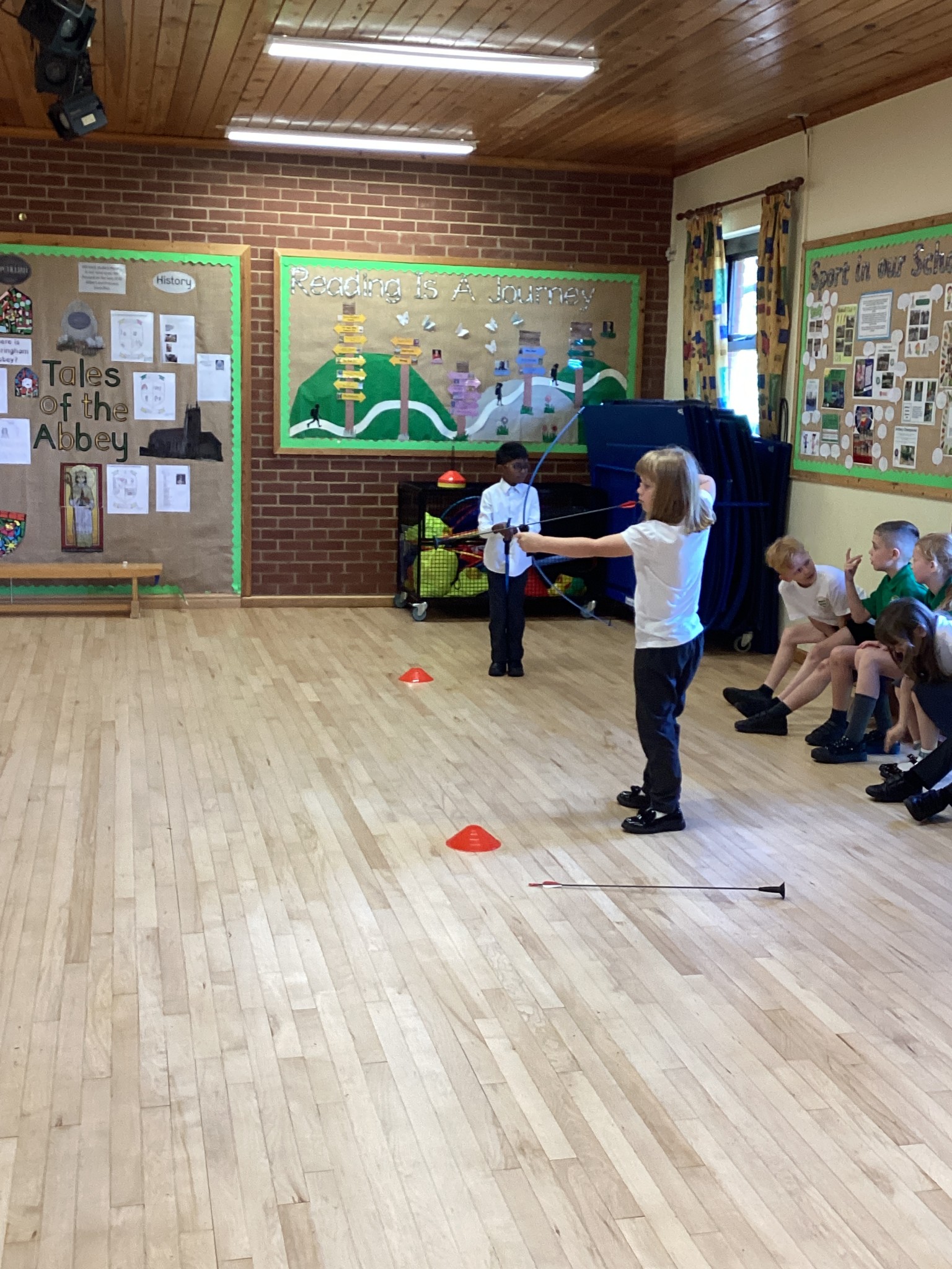 Red Squirrels have been practising their archery skills.