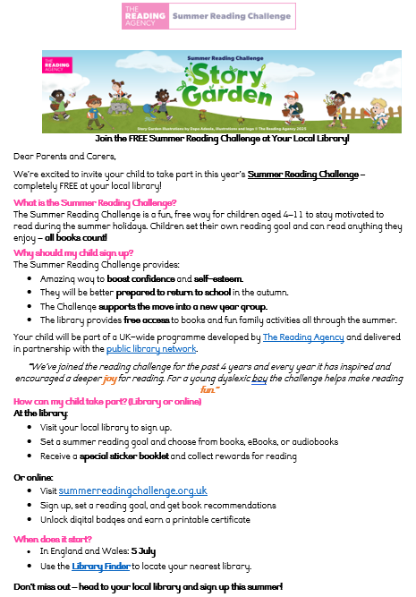 Reading challenge