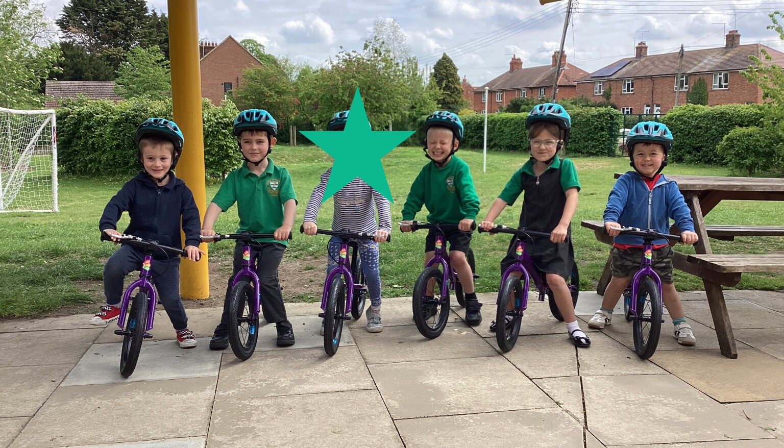 Some of our younger pupils enjoyed testing out the new balance bikes which the school received for our Bikeability programme.