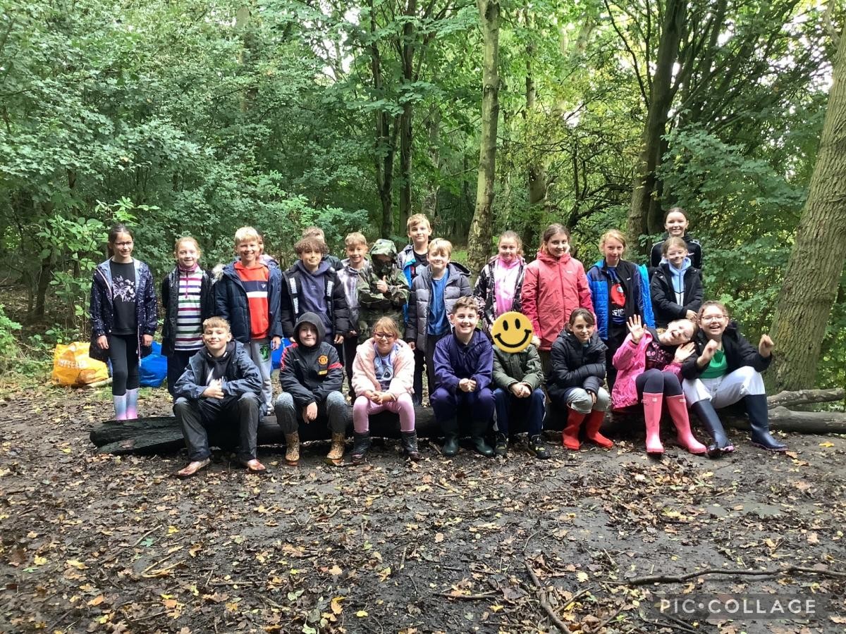 We enjoyed our day in the forest in our forest school.