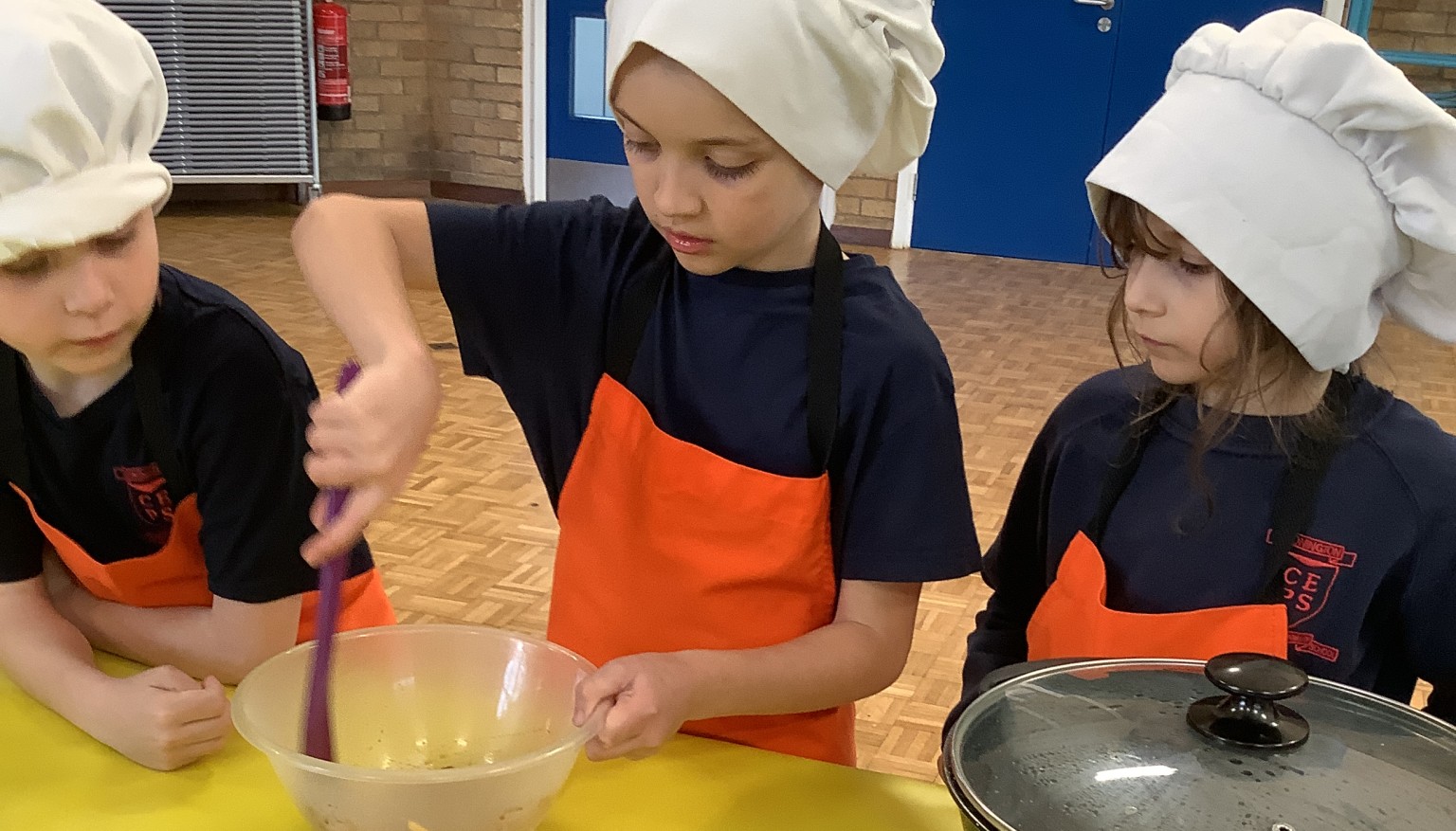 We enjoyed cooking during our Roots to Food experience!