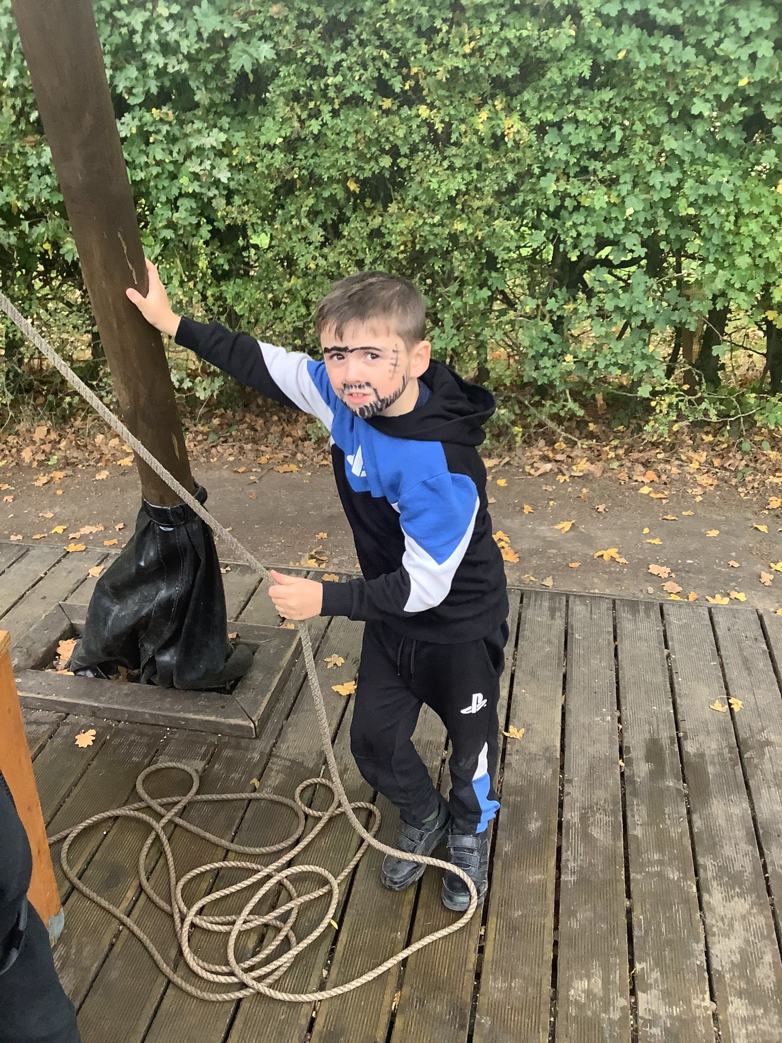 We got dressed up as pirates for our activites.