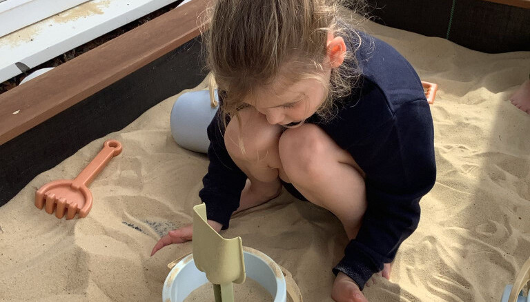 We have loved playing with sand!