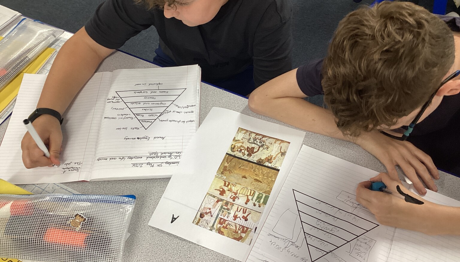 Looking at different sources in History.