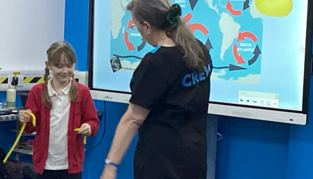 We learnt about plastic breaking down in the ocean