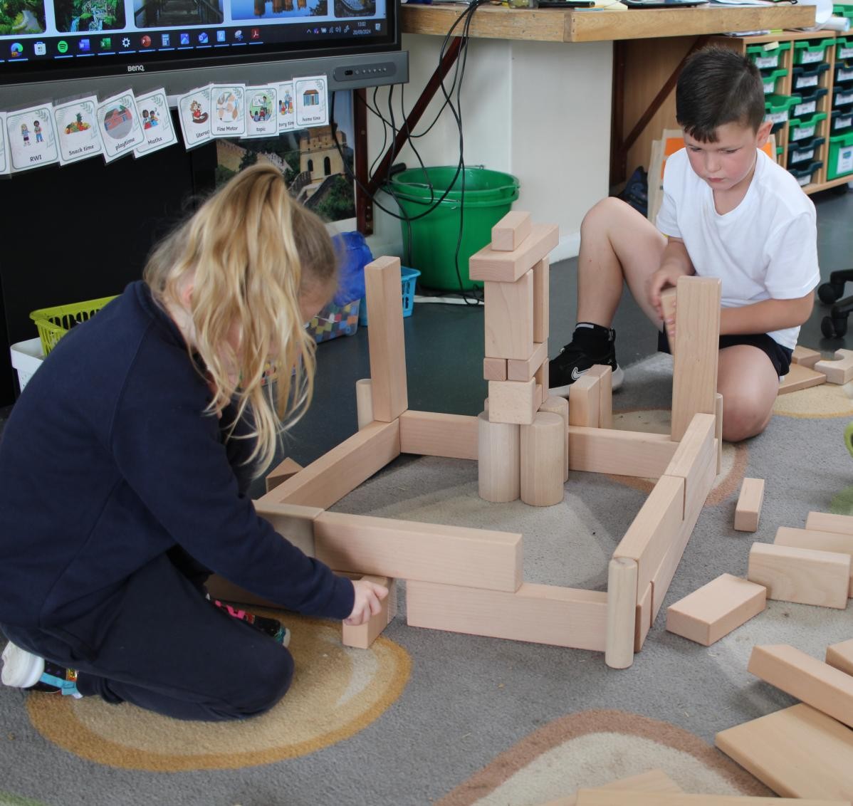 Our lunchtime construction club with Mr Smith was very popular!
This castle is looking amazing! 