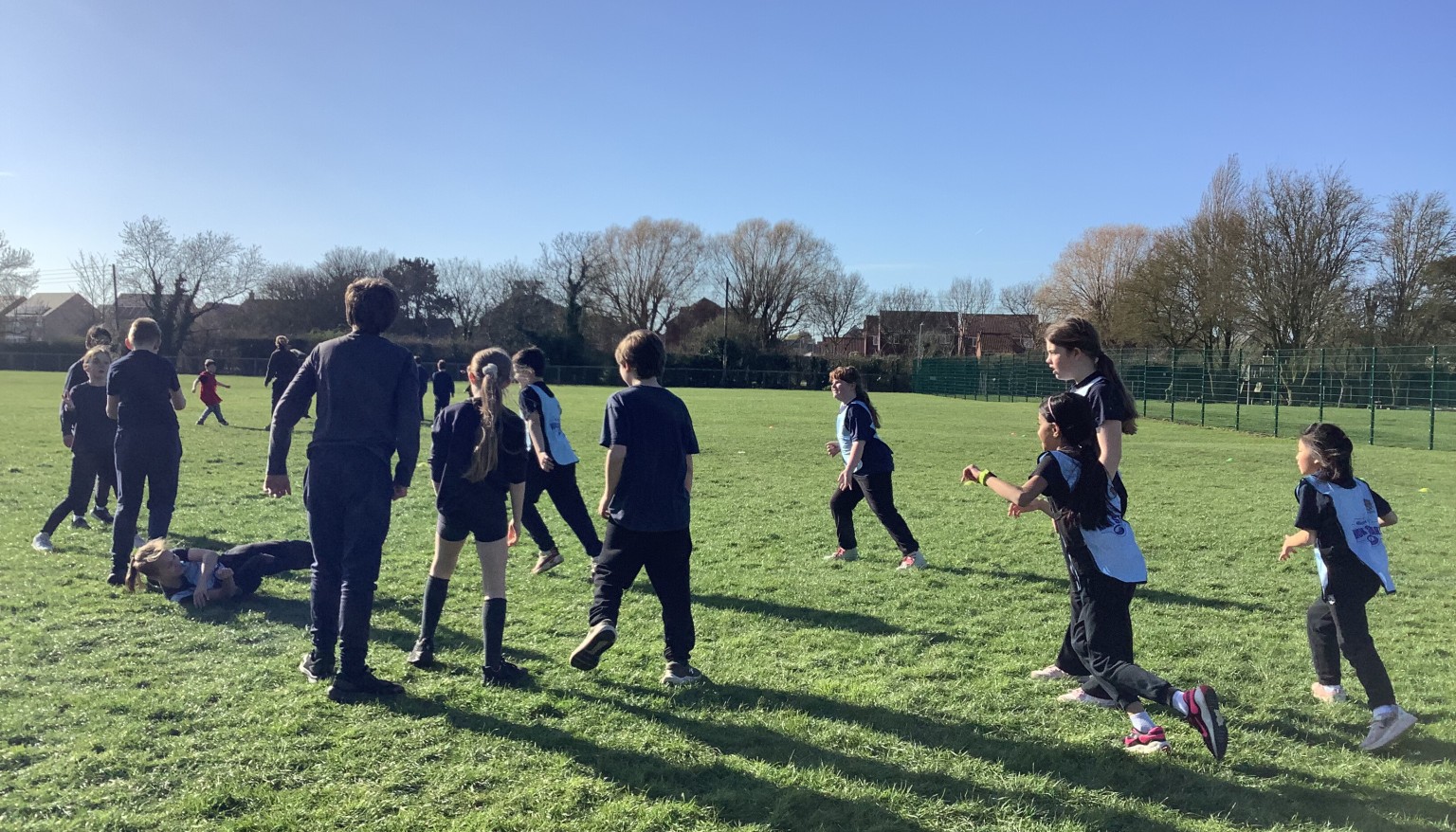 We continued to learn different rugby skills.