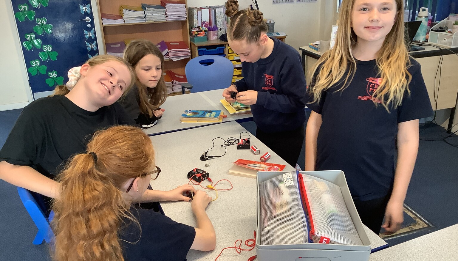 We enjoyed working as a group and problem solving with each piece of equipment!