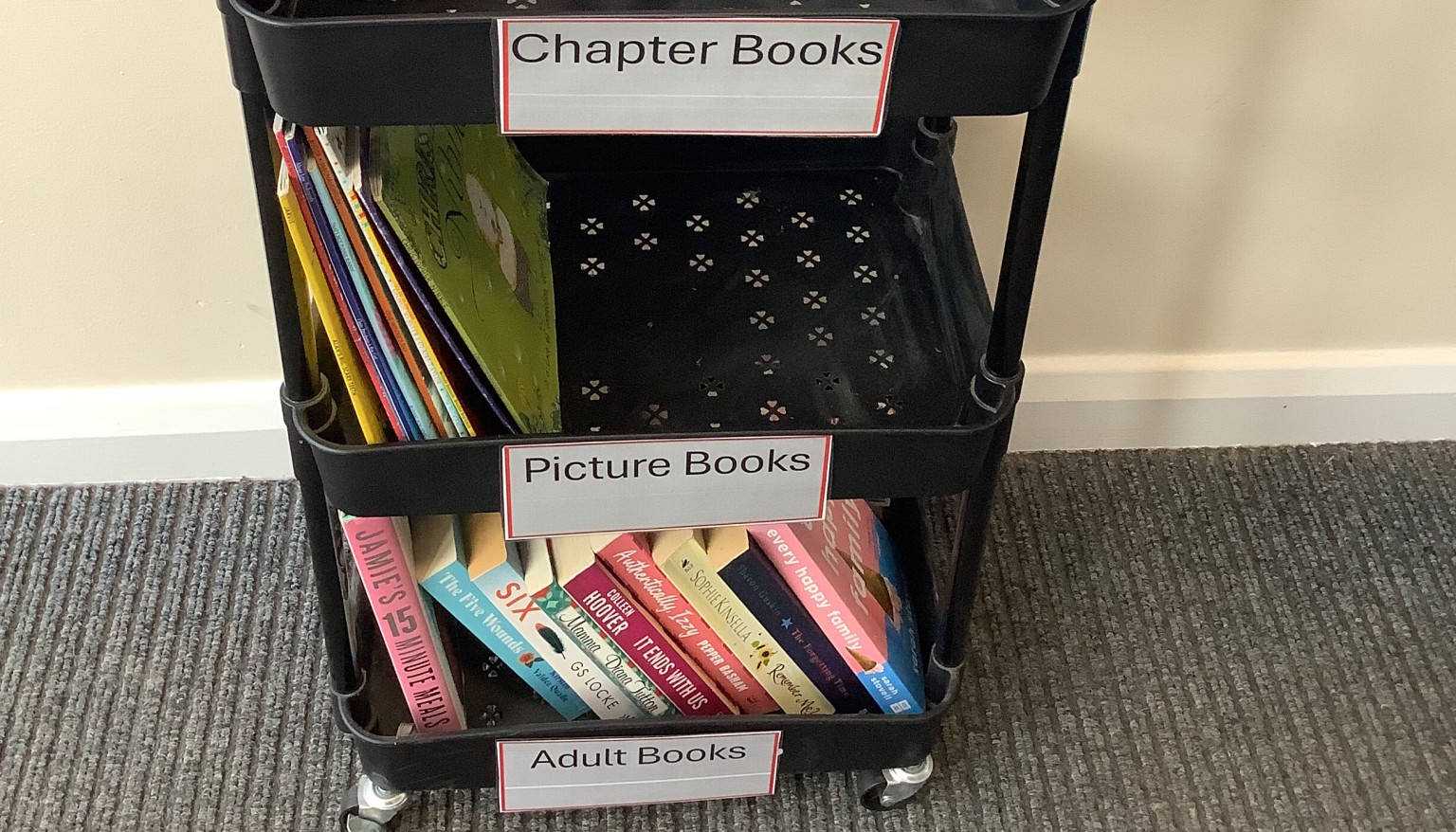 Come and borrow a book from our entrance area