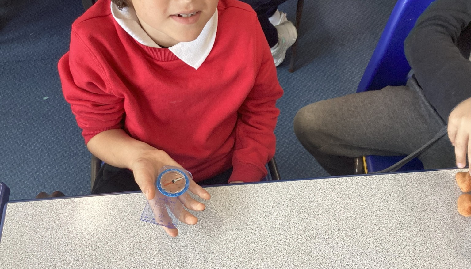 Using a compass