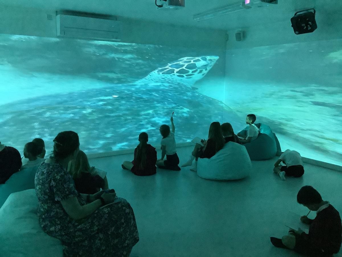 In the immersive suite, we investigated 'under the sea' and used this to write a setting description!