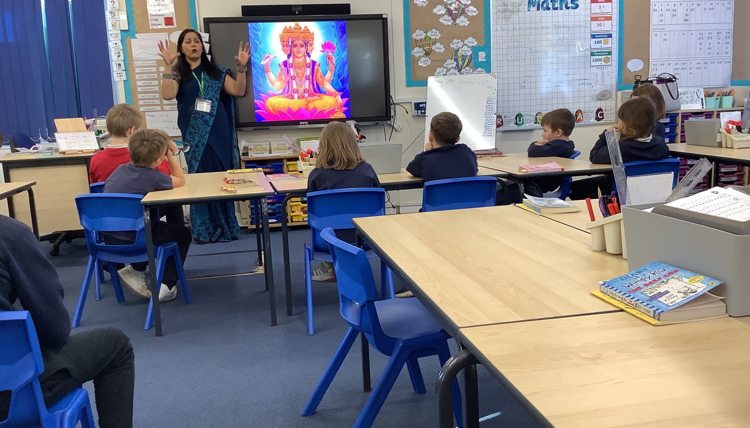 For our Indian experience day, Sunita spoke to us about the Hindu gods and what they represented.