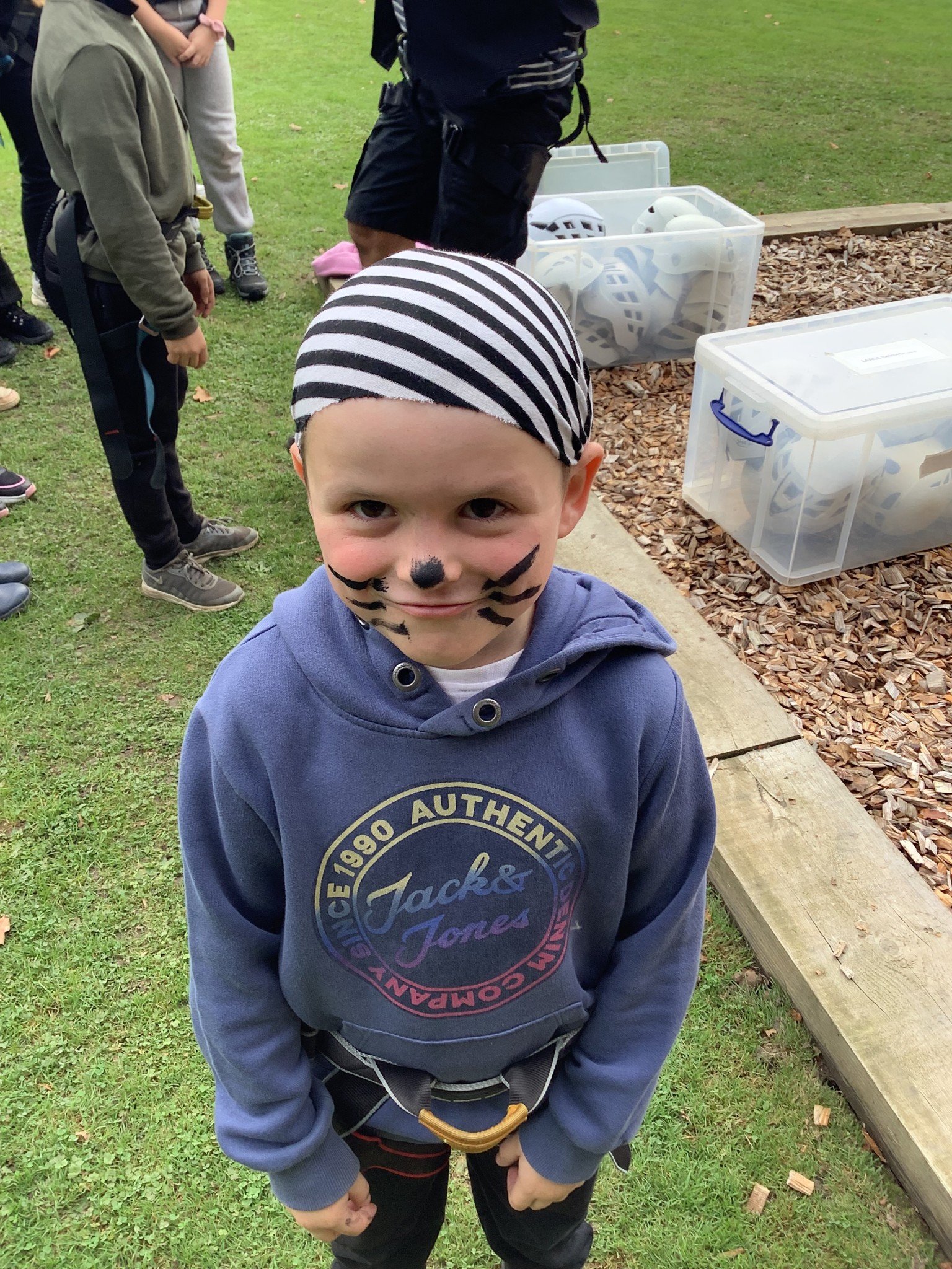 We got dressed up as pirates for our activites.