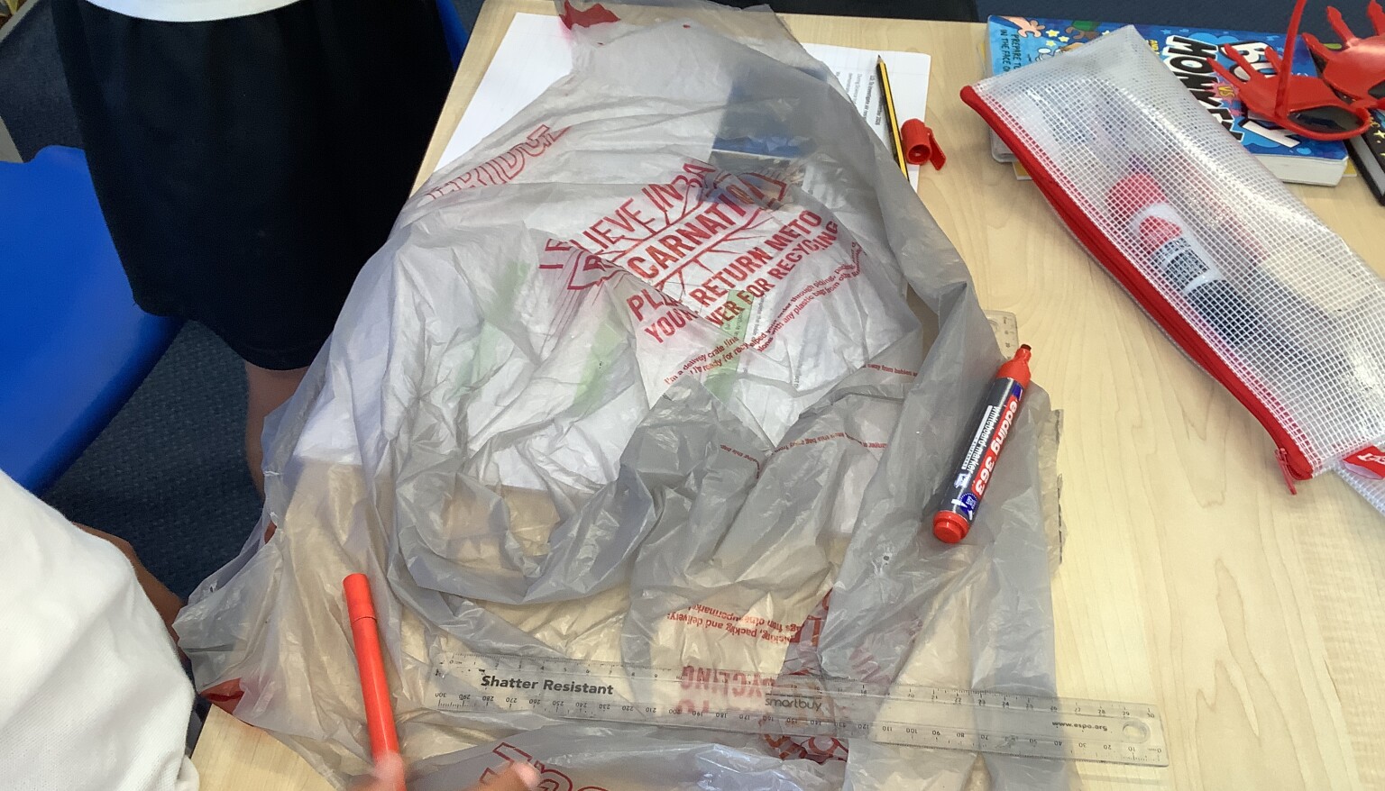 During our Science lesson, we wondered whether the surface area affects air resistance and used parachutes to test this out!