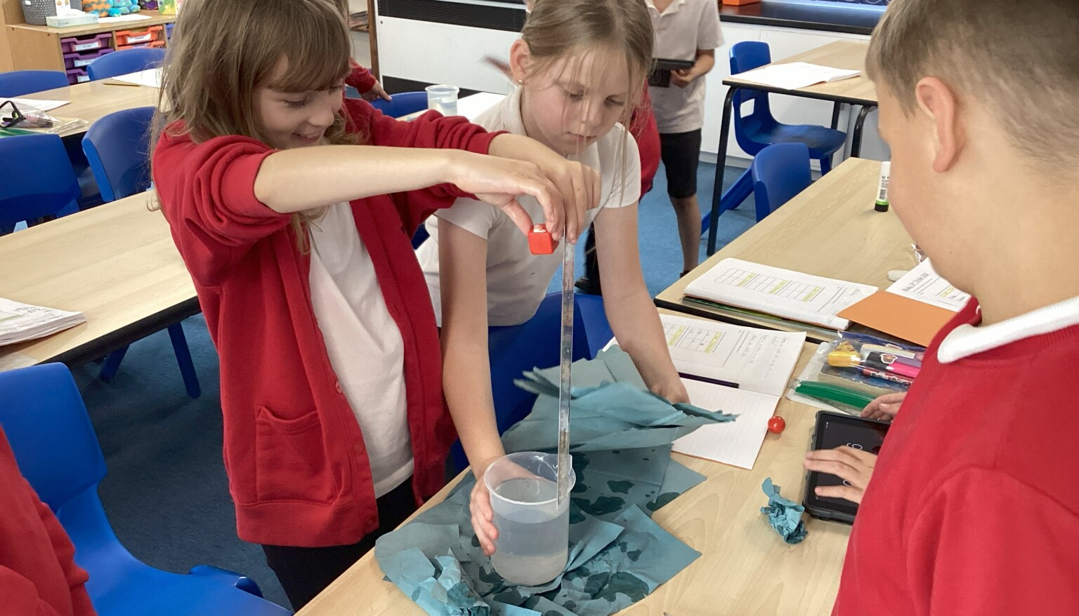 Testing the effects of water resistance!