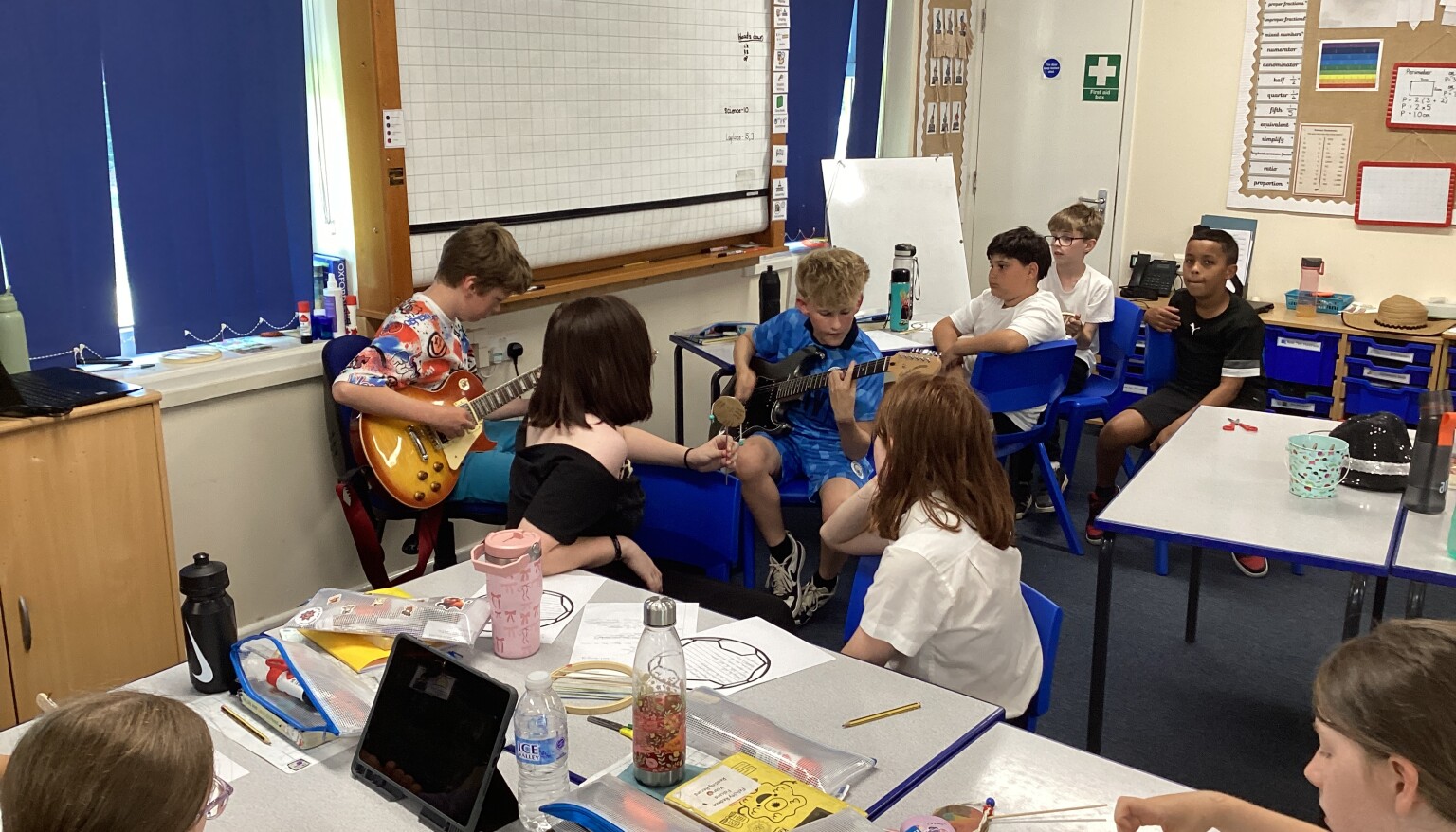 We also enjoyed a performance by some children who have music lessons in school.