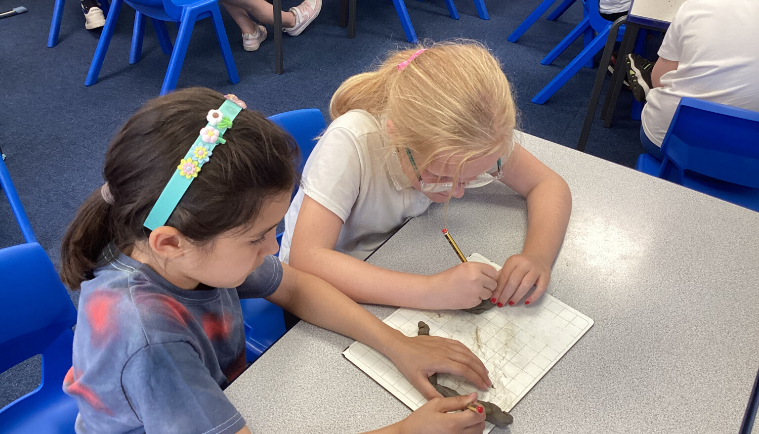 In art, we have been using clay
