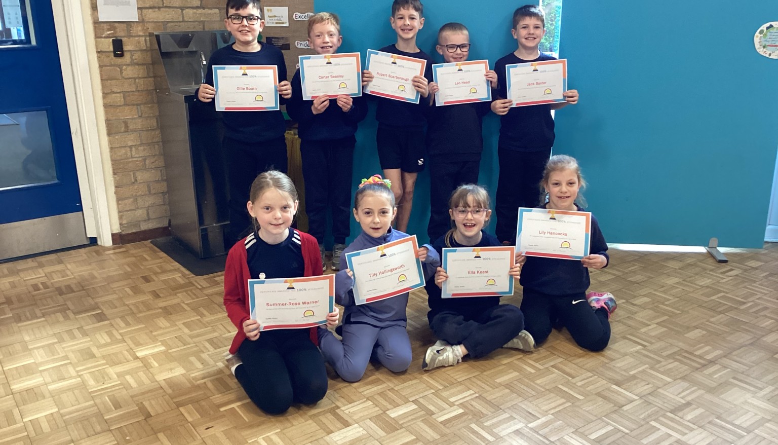 100% attendance