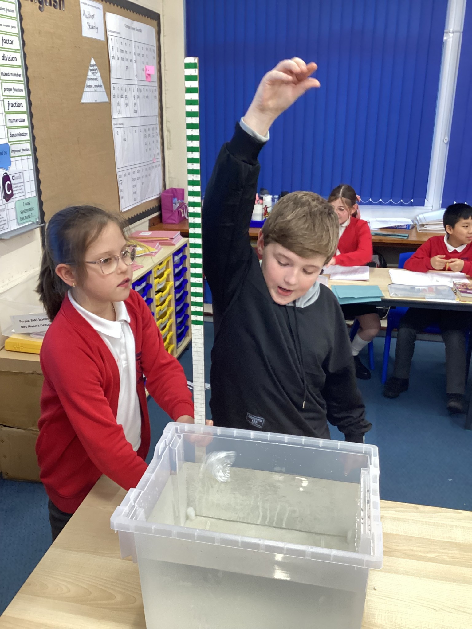 Science - We have been investigating water resistance.