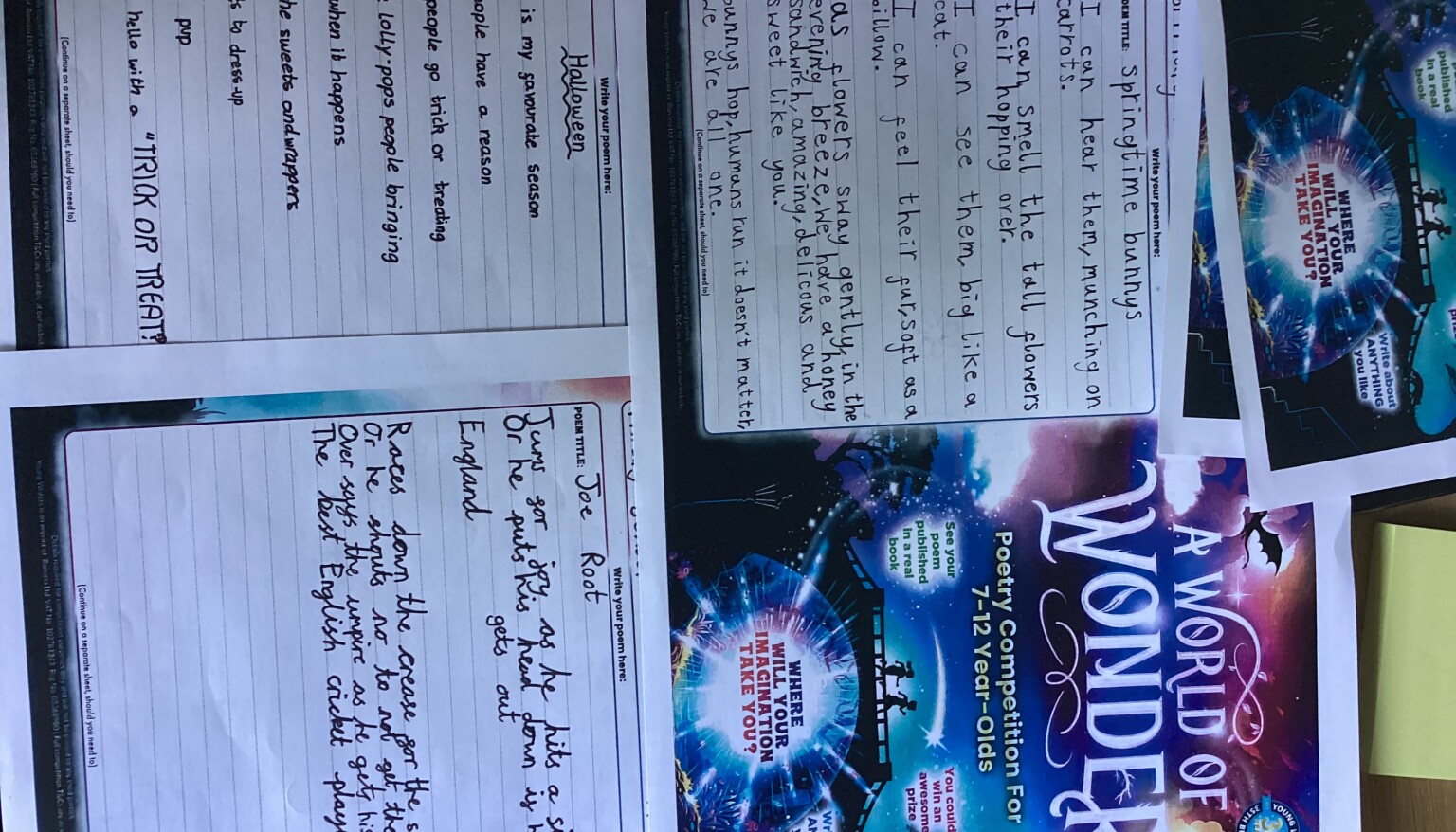 National Poetry Day - Wonder
