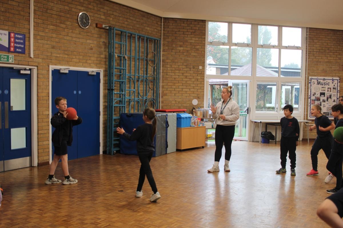 Our netball club with Miss N from St Gilberts has been very popular this term.