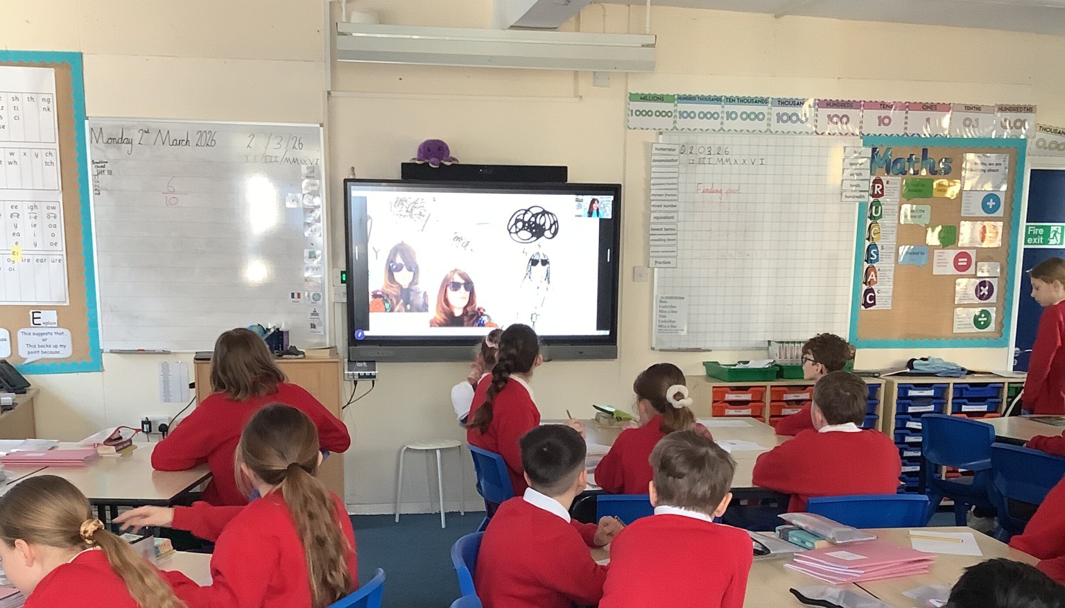 We had an author visit from Liz Pichon.