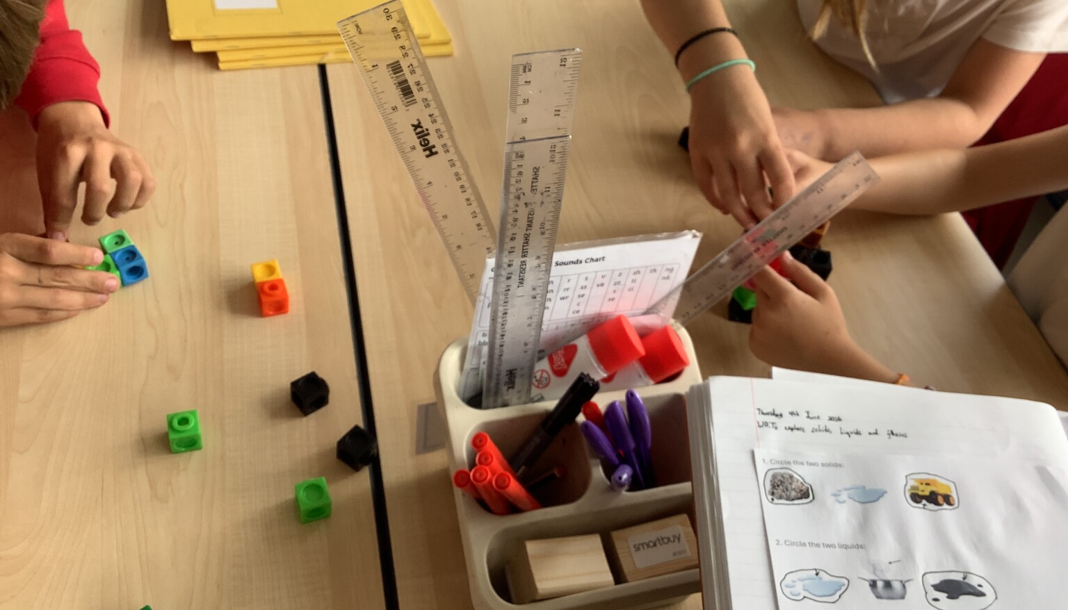 In art, we built sculptures out of cubes to understand the features and purpose of sculptures.
