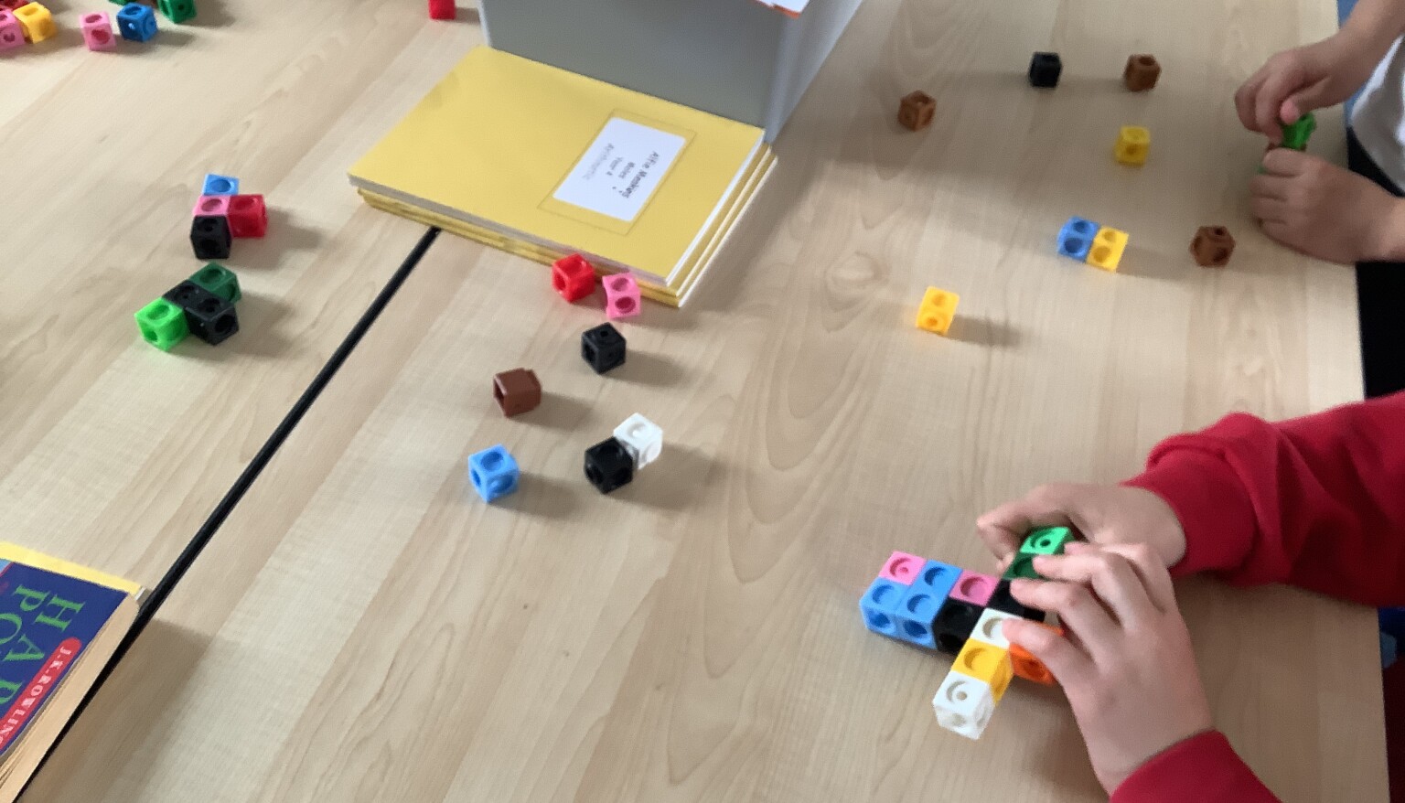 In art, we built sculptures out of cubes to understand the features and purpose of sculptures.