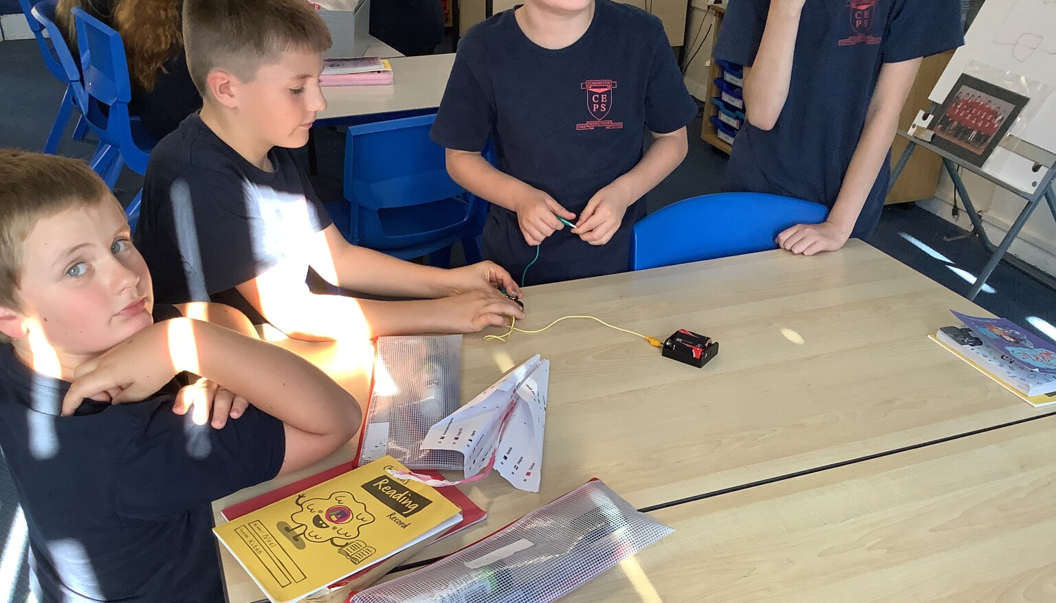 We enjoyed working as a group and problem solving with each piece of equipment!