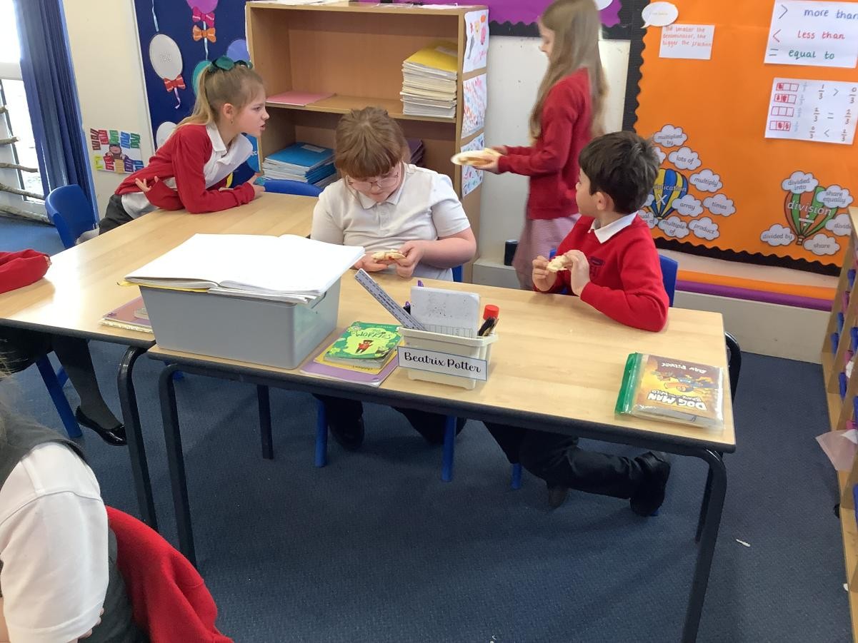 For our new instructions topic, we followed different instructions to make a jam sandwich!
