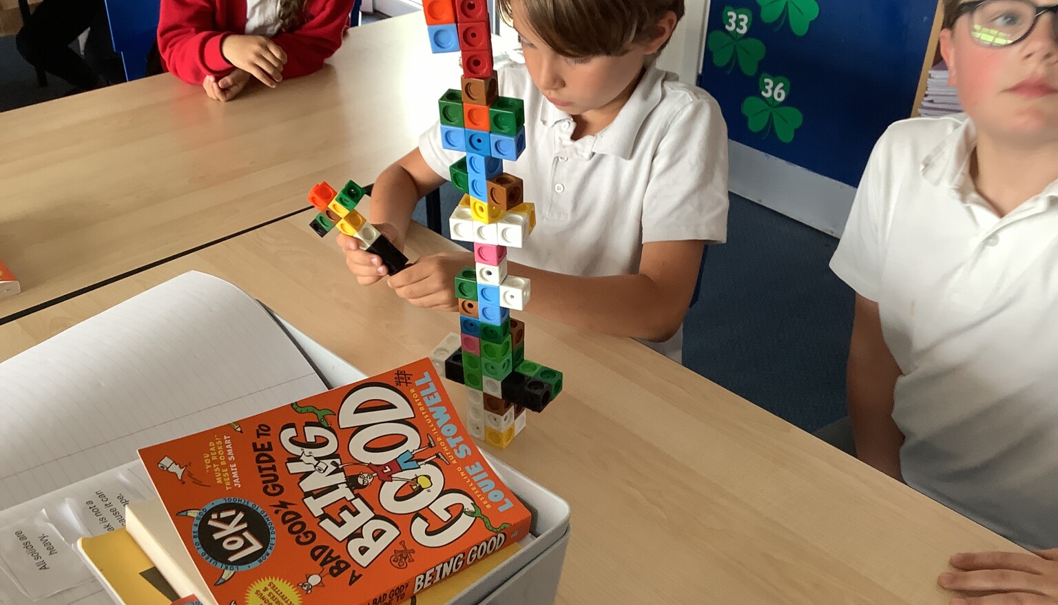 In art, we built sculptures out of cubes to understand the features and purpose of sculptures.